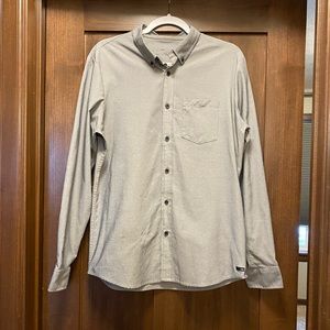 Oakley Grey Oxford Collared Shirt - M